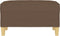 vidaXL - Voetenbank - 70x55x41 - cm - stof - bruin