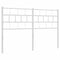 vidaXL - Hoofdbord - 150 - cm - metaal - wit