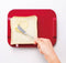 Ornamin Boterhamplankje - Kunststof - Antislip - Rood - 22 x 17 x 1,5 cm