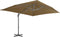 vidaXL - Parasol - met - draagbare - voet - taupe