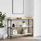 vidaXL - Wandtafel - met - schappen - 100x30x80 - cm - sonoma - eikenkleurig