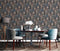 DUTCH WALLCOVERINGS Behang Wood blauw en bruin