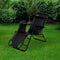 Outtec® Sun Comfort - 2-in-1 Strandstoel en Ligbed - tot 150 kg - Zwart