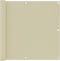 vidaXL - Balkonscherm - 90x500 - cm - oxford - stof - crème