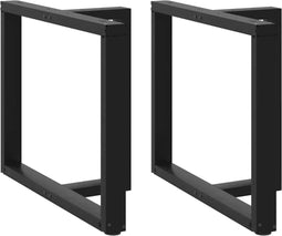 vidaXL - Eettafelpoten - 2 - st - T-vormig - 90x35x(72-73) - cm - staal - zwart