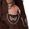 dressforfun Weißensee - Lederhose M - klassieke klederdrachtlook - bruin