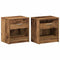 vidaXL - Nachtkastjes - 2 - st - met - lade - 39x28x41 - cm - oud - houtkleurig