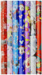 Disney - Cadeaupapier - 7 rollen met kerstmotieven - Multikleur
