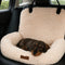 By Cee Cee Fluffy Autostoel - Hondenmand Auto - Veiligheidsriempje - Beige