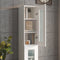 vidaXL - Wandkast - 34,5x34x90 - cm - wit