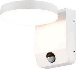 V-TAC VT-11020S-RD-W Draaibare LED wandlamp met Sensor - IP65 - Wit - 17W - 2480 Lumen - 3000K