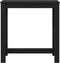 vidaXL - Bartafel - Zwart - Eiken - 102x50x103,5 - cm - Gelaagd - Hout
