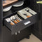 SoBuy FSB09-SCH - Buffetkast - Multifunctioneel met wielen - Zwart