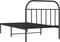 vidaXL - Bedframe - met - hoofdbord - metaal - zwart - 107x203 - cm