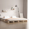 vidaXL - Palletbed - massief - grenenhout - 140x200 - cm