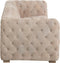 J-Line sofa 3 Zit Knopen Suede - kunststof - beige
