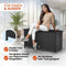 Casaria Kussenbox - Polyrotan - Waterdicht - Zwart