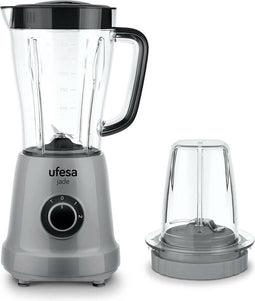 Ufesa BS4709 - Blender - 500 W - 1,5 Liter glazen kan - Inclusief koffie- en specerijenmolen