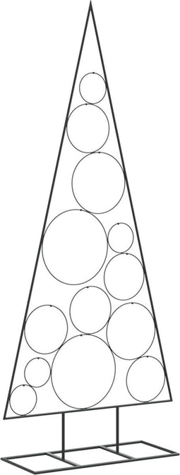 vidaXL - Kerstdecoratie - kerstboom - 150 - cm - metaal - zwart
