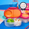 b.box Snackbox - Mini bentobox met 2 lekvrije vakken - Ideaal voor peuters en snacks - Indigoroos