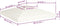 vidaXL - Prieeldak - 310 - g/m² - 3x3 - m - crèmewit