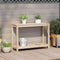 vidaXL - Oppottafel - met - schap - 108x35x75 - cm - massief - grenenhout