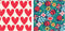 Rex Inpakpapier Lieveheersbeestje en Hartjes - 4 stuks - 48.9 x 69.2 cm - Dikte 100gr