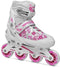 Roces Compy 8.0 - Inline Skates - Verstelbaar Comfort Fit - Wit Roze - Maat 30-33