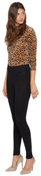 NOISY MAY NMCALLIE - High Waist Skinny Jeans - Maat 31 - Zwart