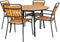 House Nordic Cleveland - Eettafel - Teakhout met metalen onderstel - Naturel (2-4 personen)