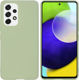 iMoshion Hoesje Geschikt voor Samsung Galaxy A53 Hoesje Siliconen - iMoshion Color Backcover - groen