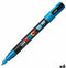 Posca Stiften PC-3M Fine Tip - verfstiften - Glitter lichtblauw - 6 stuks