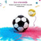 Partizzle Gender Reveal Voetbal - 15 cm - Roze & Blauwe Poeder