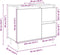 vidaXL - Wastafelkast - 65x33x60 - cm - bewerkt - hout - sonoma - eikenkleurig