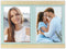 ZEP - Houten Fotolijst 3-Luik Mondello Groen voor foto's 1x10x10 en 2x10x15 (39x20 cm) - DB746