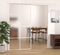 vidaXL - Schuifdeur - 102,5x205 - cm - mat - ESG-glas - en - aluminium - wit