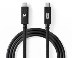 Nedis CCGW64750BK10 - USB-C 3.2 Gen 2-kabel - 4K-beeldresolutie - Zwart