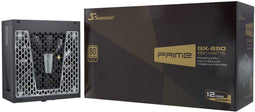 Seasonic Prime GX-850 - 850W PSU - 80 Plus Gold - Volledig modulair - 135mm fans