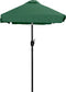 Rechthoekige tuinparasol - groen - kantelbaar - 200x140 cm