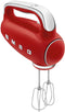 SMEG HMF01RDEU - Handmixer - 250W - 9 snelheden - Rood