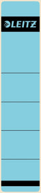 Rugetiket Leitz smal/kort 39x192mm zelfklevend blauw - 10 stuks