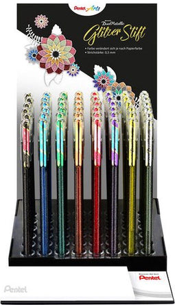 Gelschrijver pentel k110 dual m metallic 48st ass | 48 stuks