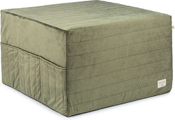 Nobodinoz Sleepover Velvet matras Olive Green
