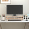 vidaXL - Monitorstandaard - 100x27x14 - cm - massief - grenenhout - grijs