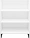 vidaXL - Dressoir - 69,5x32,5x90 - cm - bewerkt - hout - wit