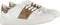Guess Verona Stripe - Leren sneakers - Beige band met logo - Wit/Beige