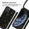 iMoshion Hoesje Geschikt voor iPhone 11 Pro Hoesje Met Koord - iMoshion Siliconen design hoesje met koord - Zwart / Sky Black