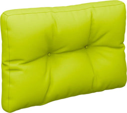 vidaXL - Palletkussen - 60x40x12 - cm - stof - heldergroen