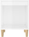 vidaXL - Nachtkastjes - 2 - st - 40x35x50 - cm - hoogglans - wit