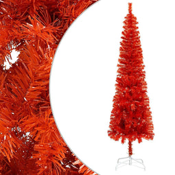 vidaXL - Kerstboom - smal - 150 - cm - rood